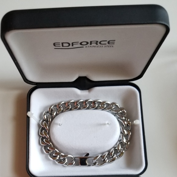 EDFORCE Other - New Men's Stainless Steel Cuban Link Bracelet
